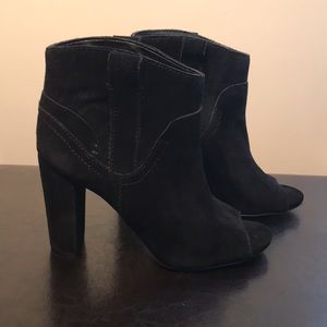 Vince Camuto Black Suede Ankle Booties